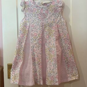 Charming Floral Kids Dress in Pink and Yellow